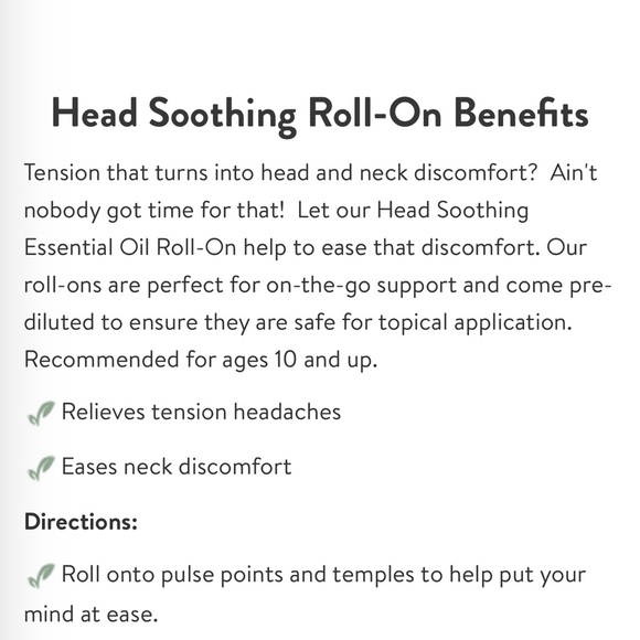 Simply Earth Head Soothing Essential Oil Blend Roll On - Picture 2 of 5